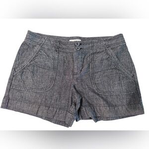 Calvin Klein‎ Women's 100% Cotton Navy Blue Shorts- Size 8